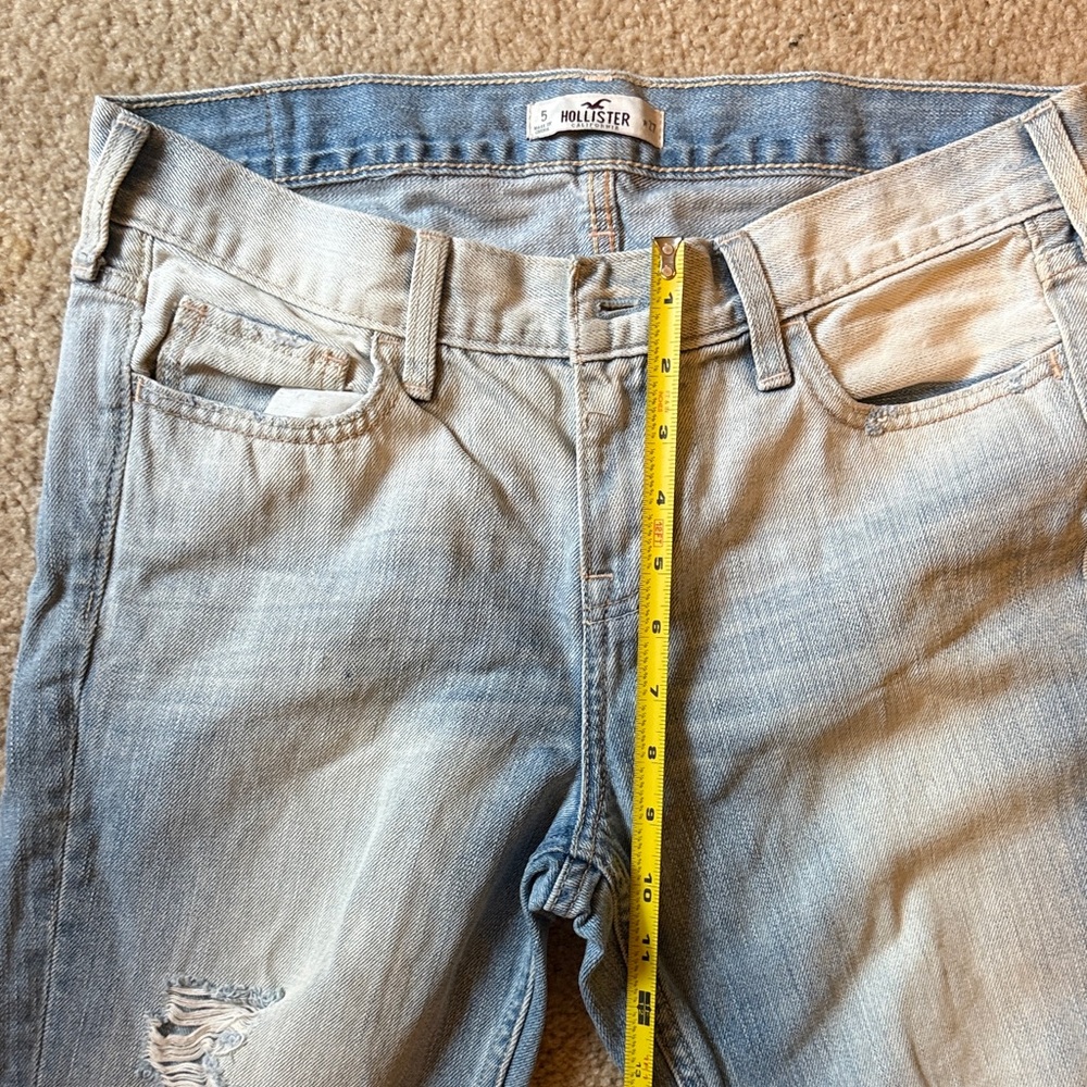 Hollister Faded Light Blue Slim Straight Jeans